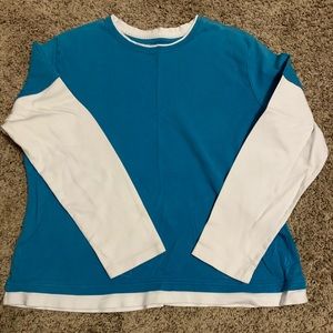 Long sleeve two colored tee